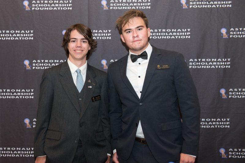 Virginia Tech’s 2022 Astronaut Scholars, Lennon Headlee (at left) and Tim Proudkii. 