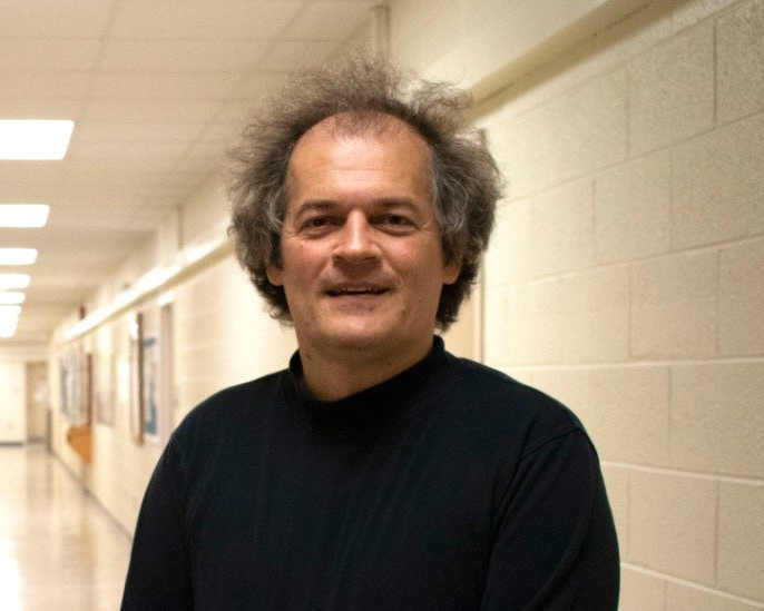 Djordie Minic Djordie poses in the physics hallway
