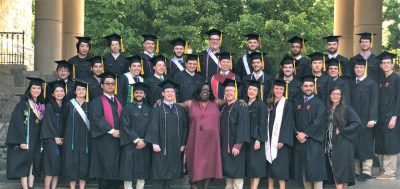 2019 Graduating Physics class with Diane Walker-Green 